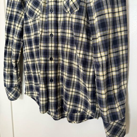 Diesel Shirt Mens Sz S Plaid Button Up Long Sleeve Western Cowboy Rocker Y2K - Picture 3 of 11